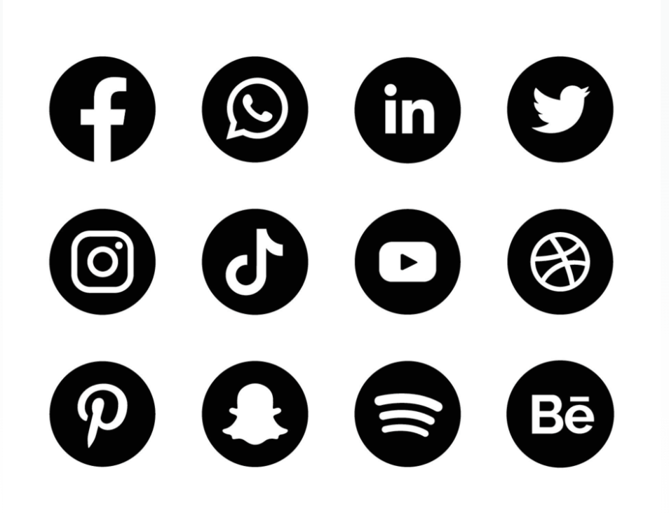 sosyal medya ikonları
